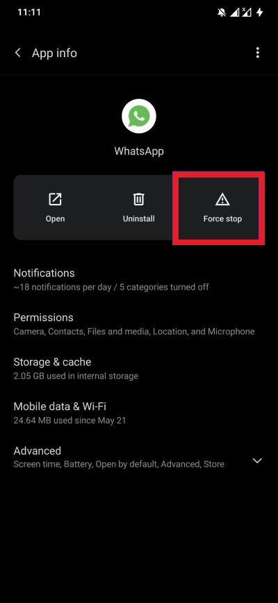 How to Fix WhatsApp Isn't Responding Error Android? 3 Force Stop WhatsApp