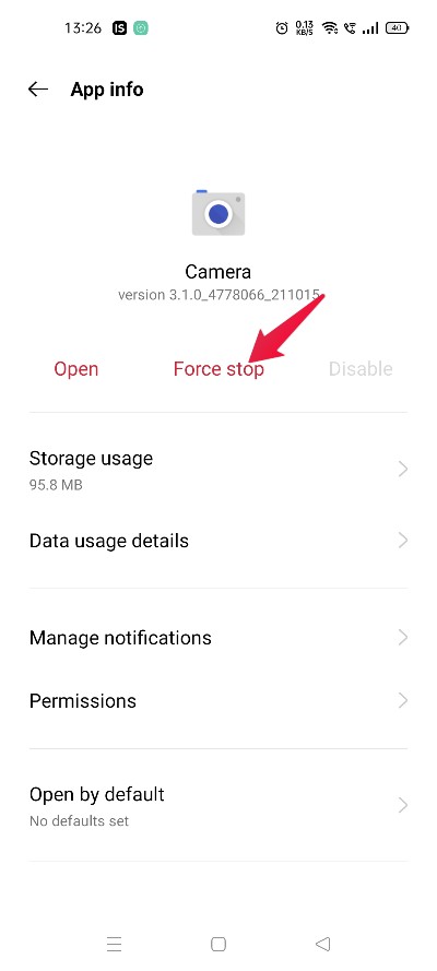 How to Fix Realme Camera Not Opening Issue? 11 Force Stop