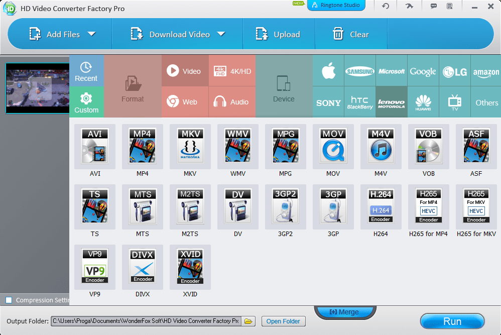 Free HD Video Converter Factory