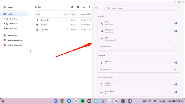 How to Get Split Screen Feature in Chrome OS? 8 From there, you can choose to split the screen to go either in left pane or right pane.