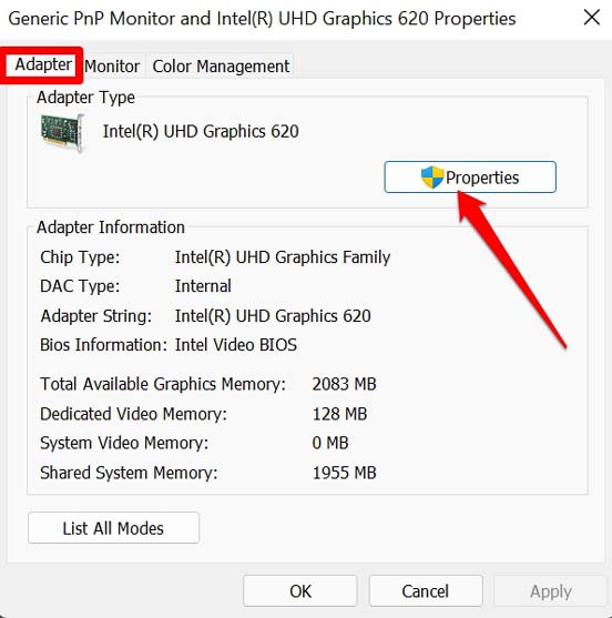 Display Resolution Not Changing in Windows 11: Fix it Now 11 GPU properties