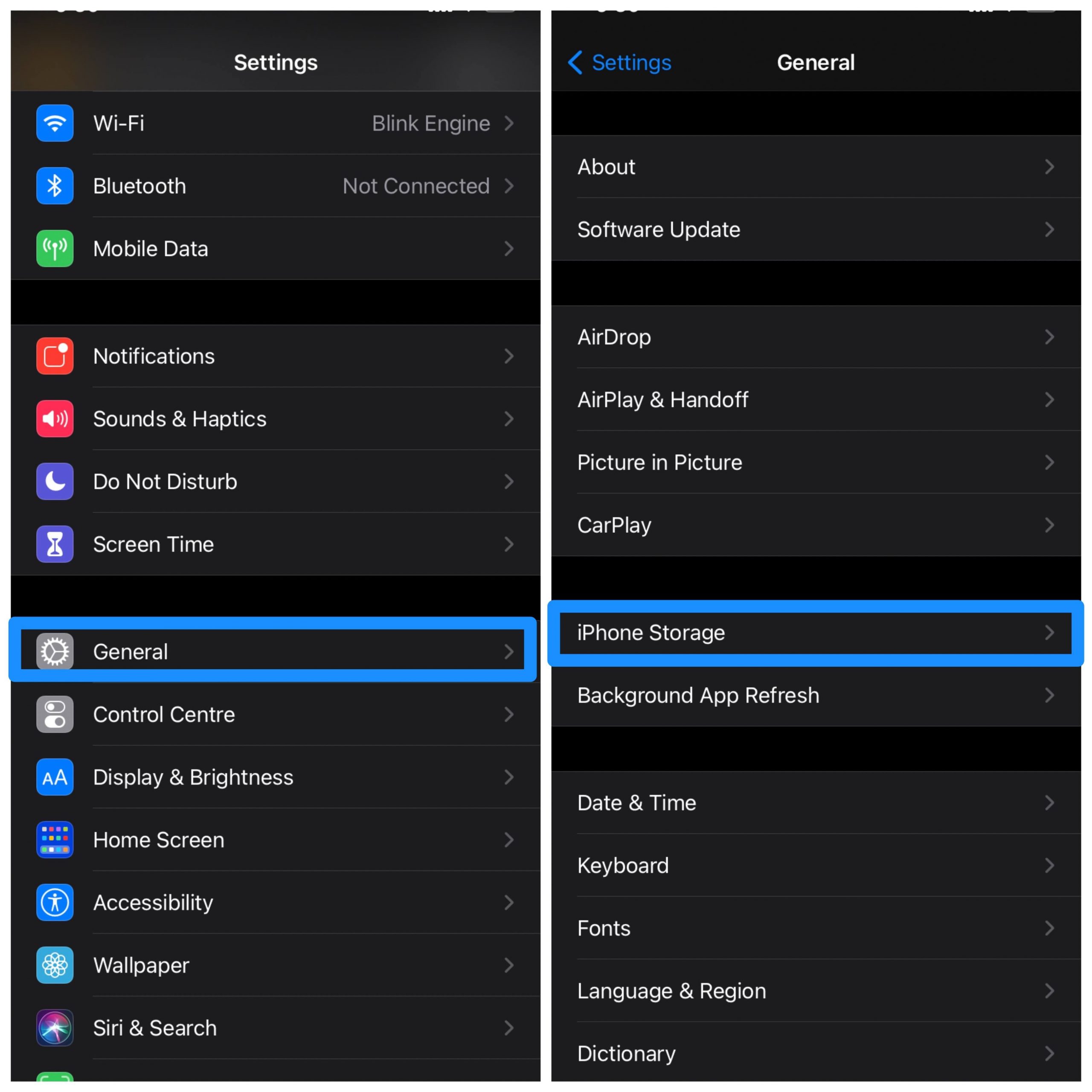 How to Fix iPhone 12 Camera Not Working? 5 General_Settings_and_iPhone_Storage