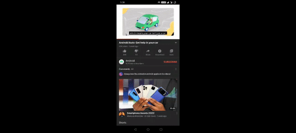 Gesture Control Tricks for YouTube App 3 Gesture GIf