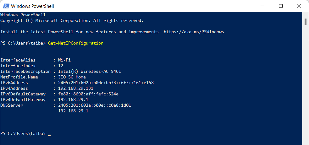 How to Set a Static IP Address on Windows 11? 14 Get Network configuration details using Windows Powershell