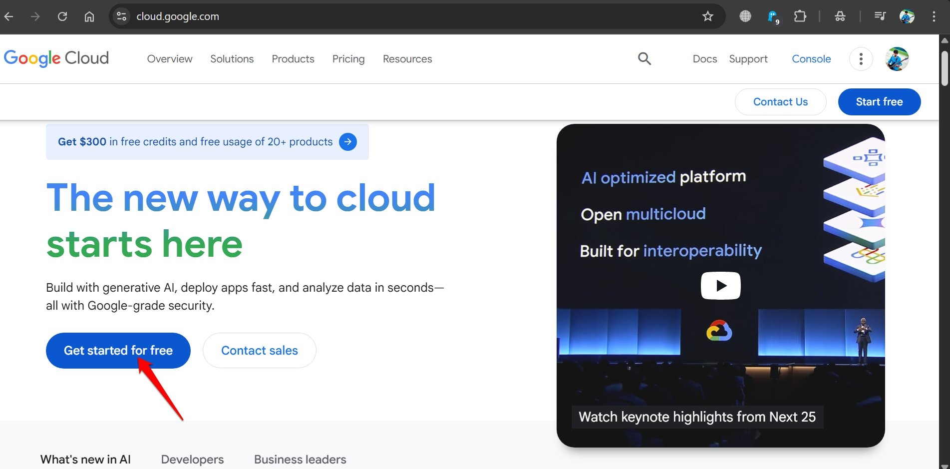Google VEO 3 FREE for 90 Days! Step-by-Step Guide 4 Get started for free Google cloud