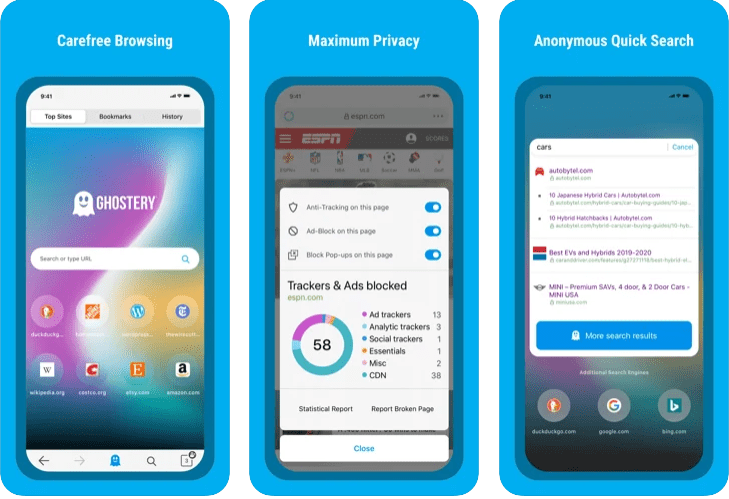 15 Best Browser For iPhone for Surfing the Web 16 Ghostery for iOS