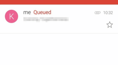 Gmail Queued mail with attachment