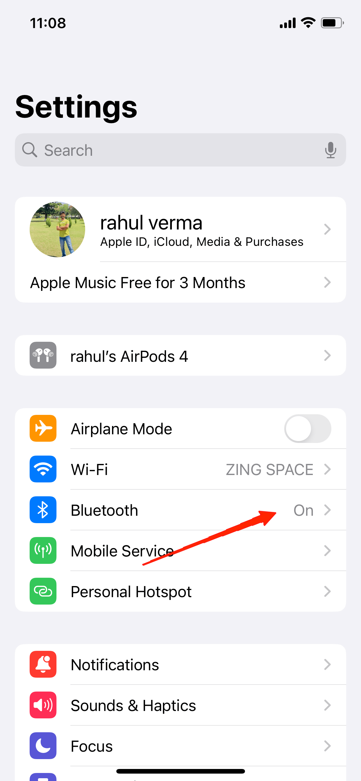 How to Fix AirPods 4 Not Pairing or Connecting? 6 Go to Bluetooth.