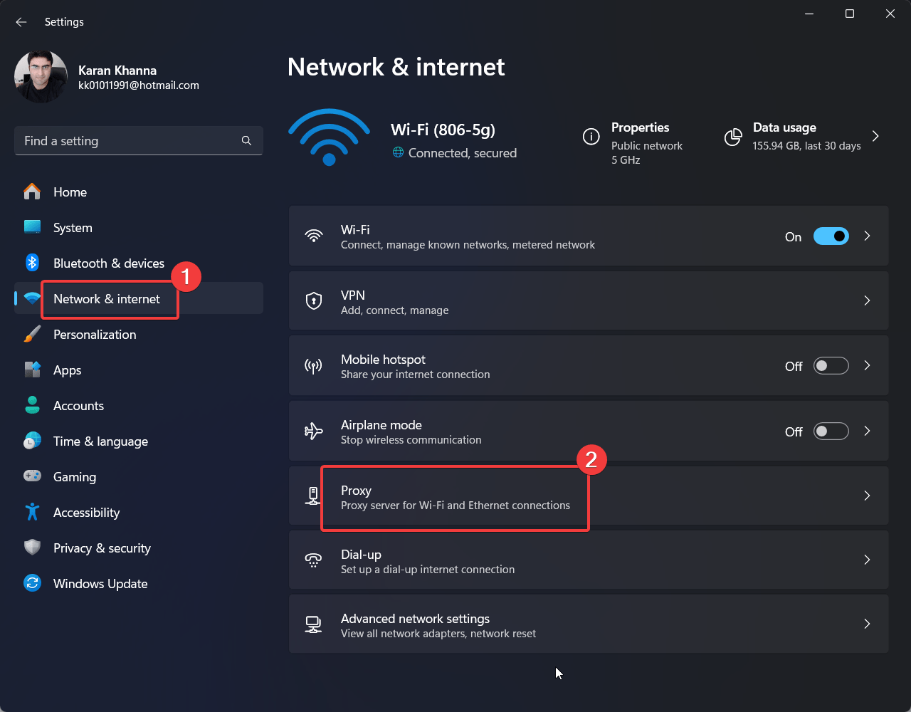 How to Fix if App Can't Run on your PC in Windows 11 18 Go to Proxy