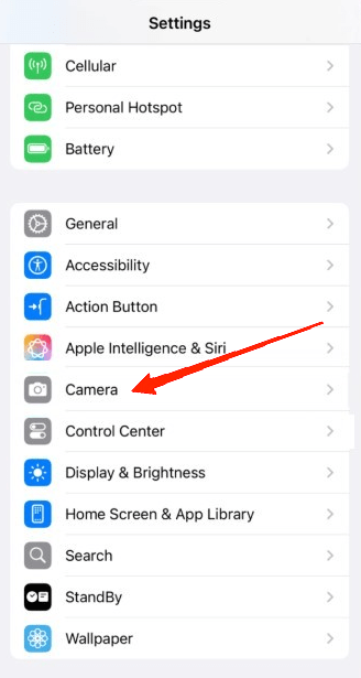 5 Tips to Stop Triggering Camera Control Accidentally on iPhone 3 Go to the Camera.