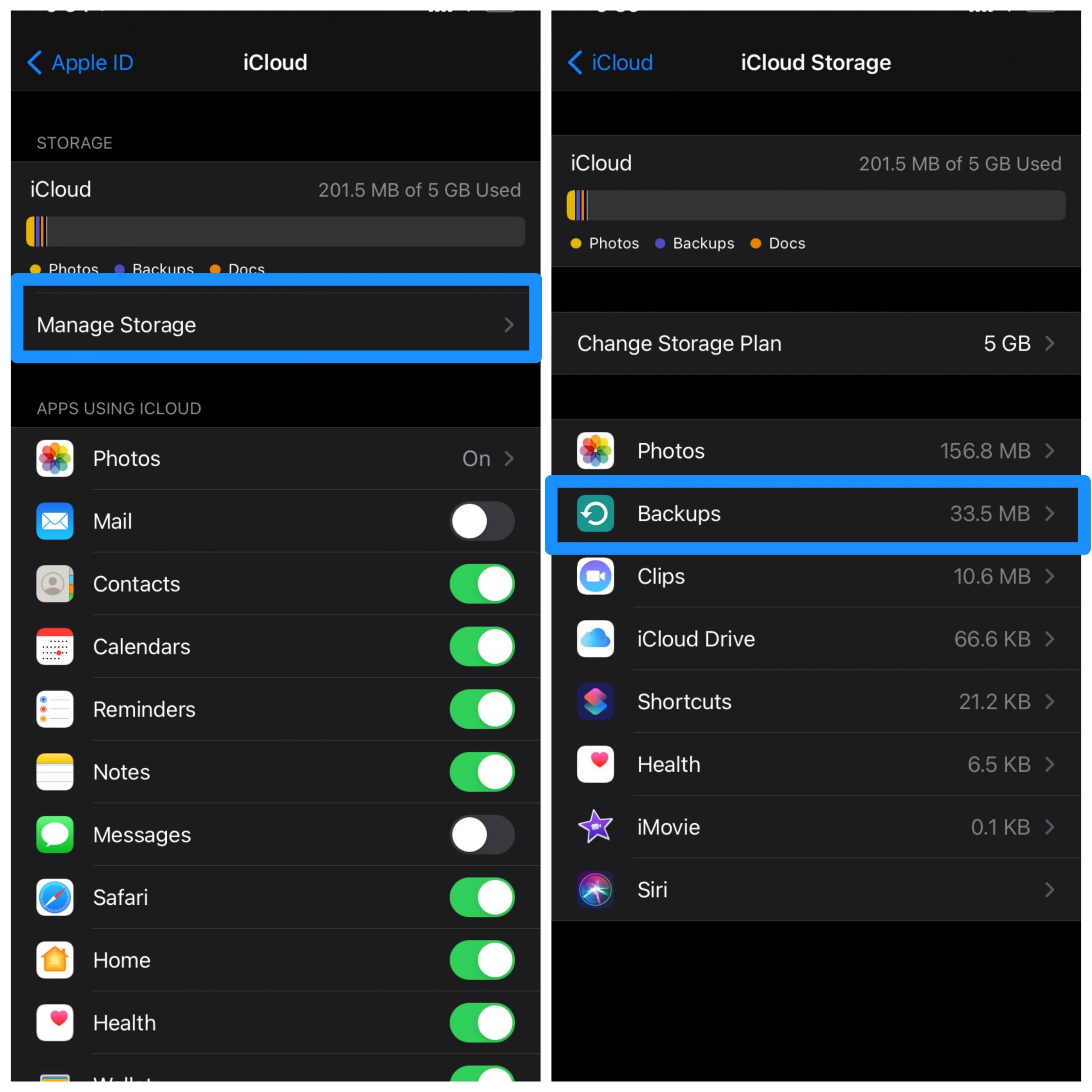 How to Clear Data of App on iPhone? 6 Go_to_iCloud_Backups