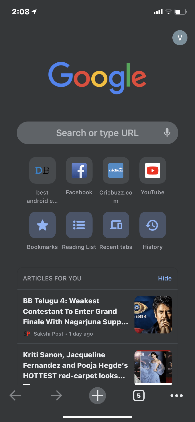 Safari Vs Chrome for iPhone 6 Google Chrome Interface