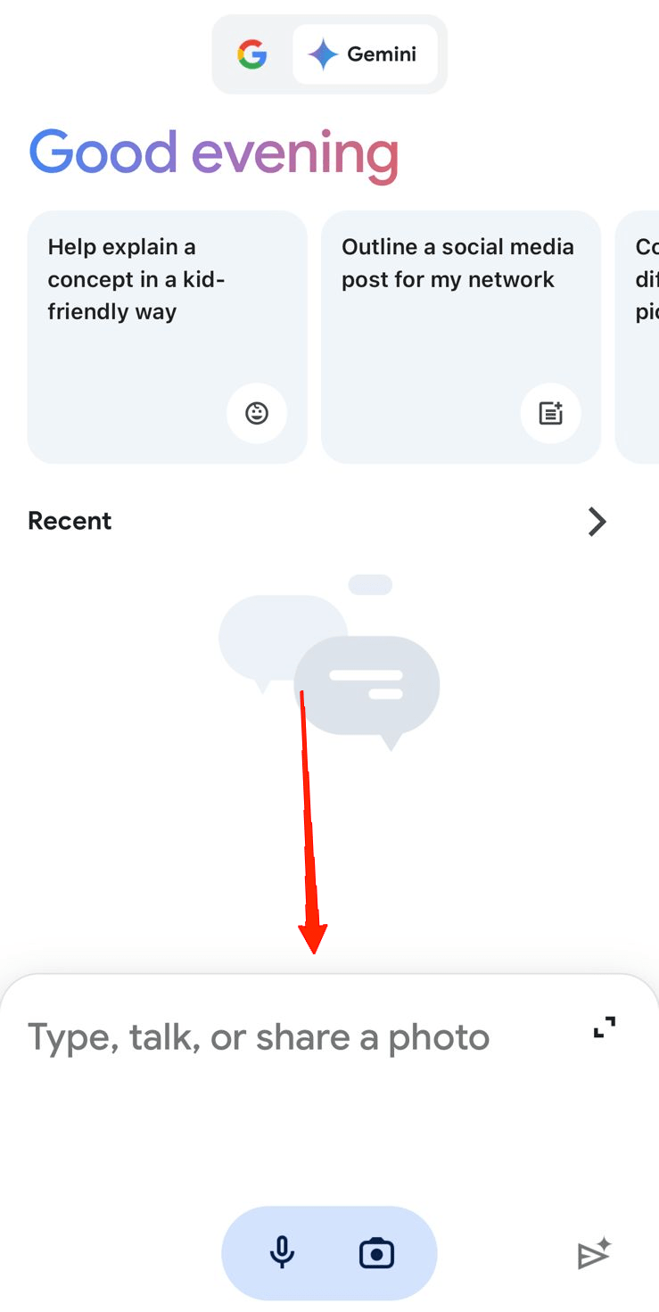 How to Use Google Gemini AI on Your iPhone 6 This will open the Gemini AI chat interface.