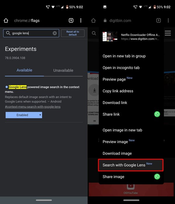Best Chrome Flags for Android to Boost Browsing 13 Google Lens on Chrome Android