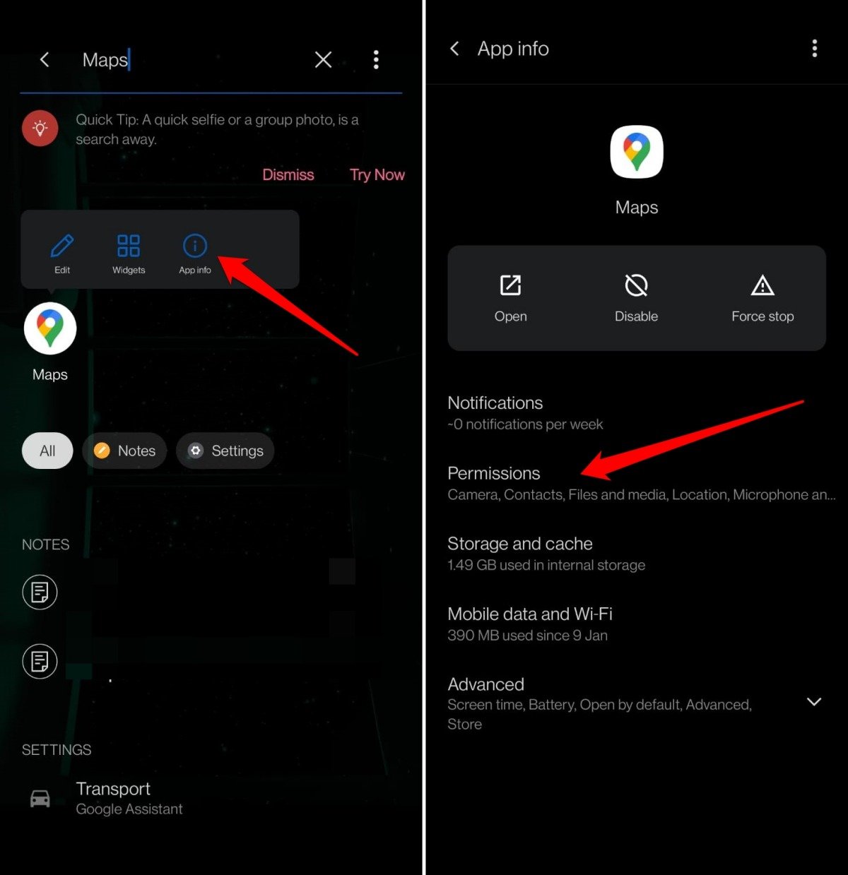 How to Fix Dark Mode Not Working in Google Maps 5 Google maps android permissions