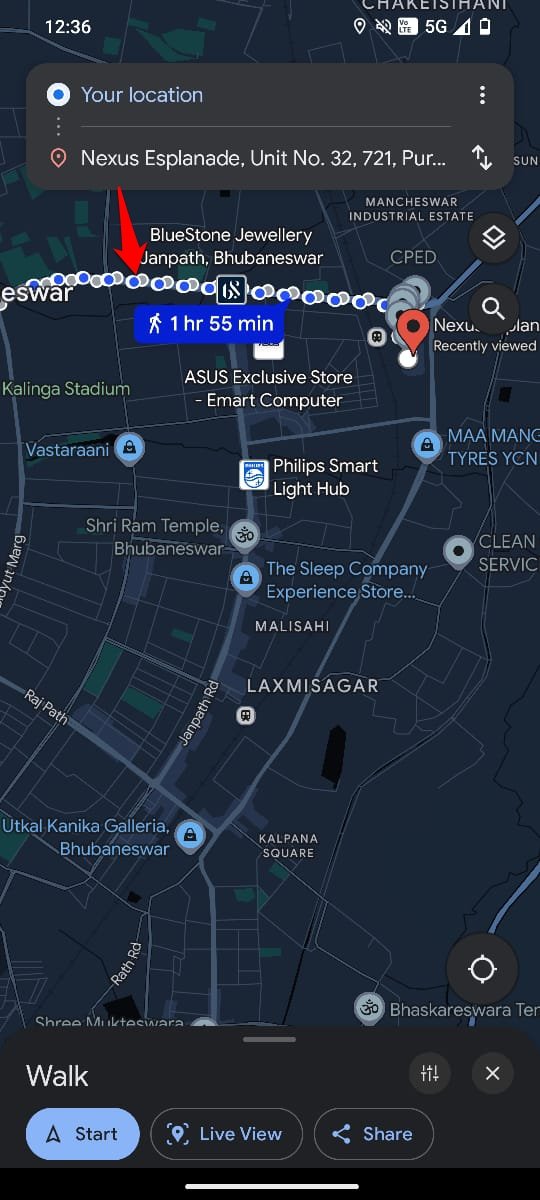 What Do Various Google Maps Icons and Symbols Mean 11 Google maps walk to destination