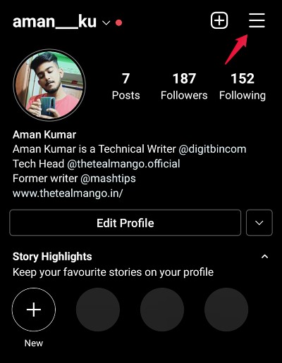 How to Know Who Saved Your Instagram Post? 2 Hamburger Option