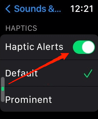 10 Ways to Fix Apple Watch Not Vibrating 5 enable the Haptic alerts option.