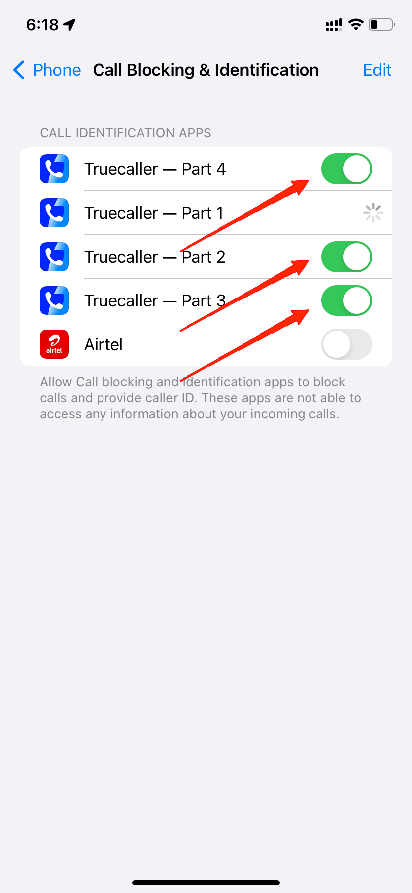 How to Fix Truecaller Not Showing Names for Incoming Call on iPhone 12 Here make sure you enable all Truecaller parts for seamless caller ID identification.