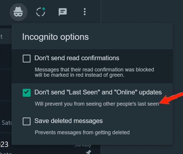 How to Hide Online Status on WhatsApp Web on PC? 5 WAIncognito Extension settings