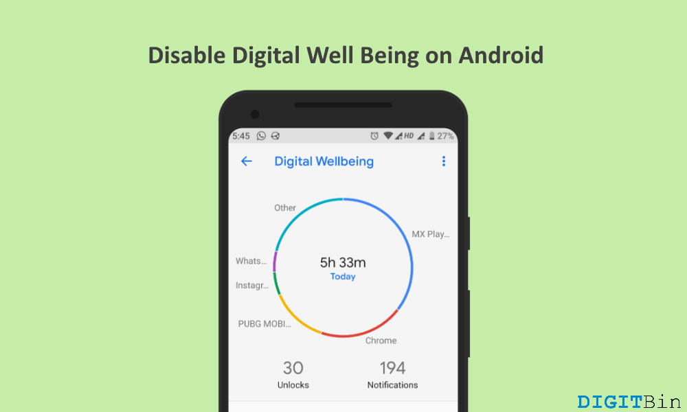 How to Disable Digital Well Being on Android