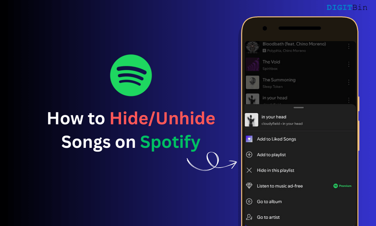 How to Hide and Unhide Songs on Spotify? 1 How to Hide Unhide Songs on Spotify