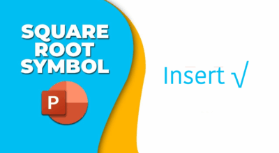 How to Add Square Root Symbol in MS PowerPoint