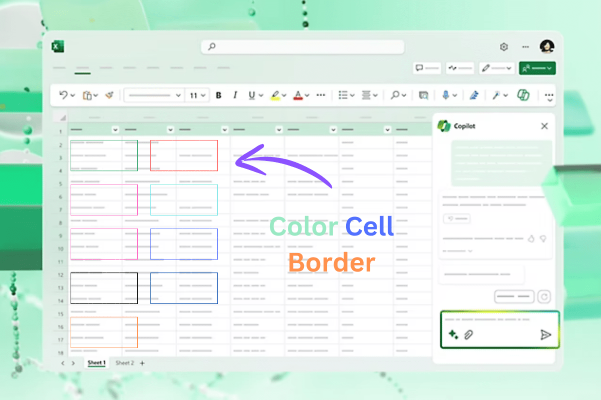 How to Change the Border Colors in Microsoft Excel 1 How to Change the Border Colors in Microsoft Excel