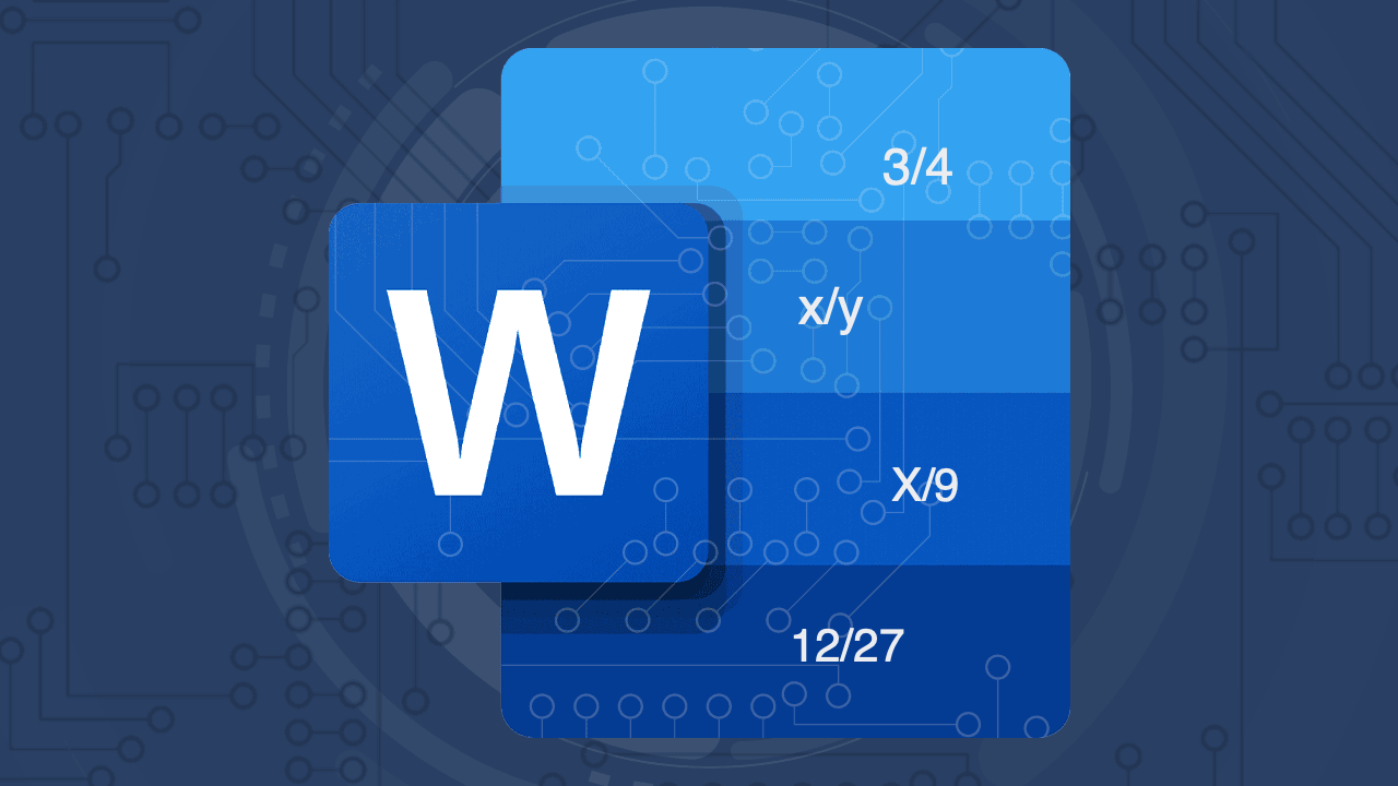 How to Create a Fraction in Microsoft Word 1 How to Create a Fraction in Microsoft Word 1