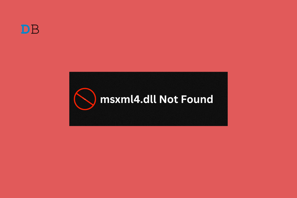 How to Fix msxml4.dll Not Found or Missing Errors on Windows 1 How to Fix msxml4.dll Not Found or Missing Errors on Windows 11