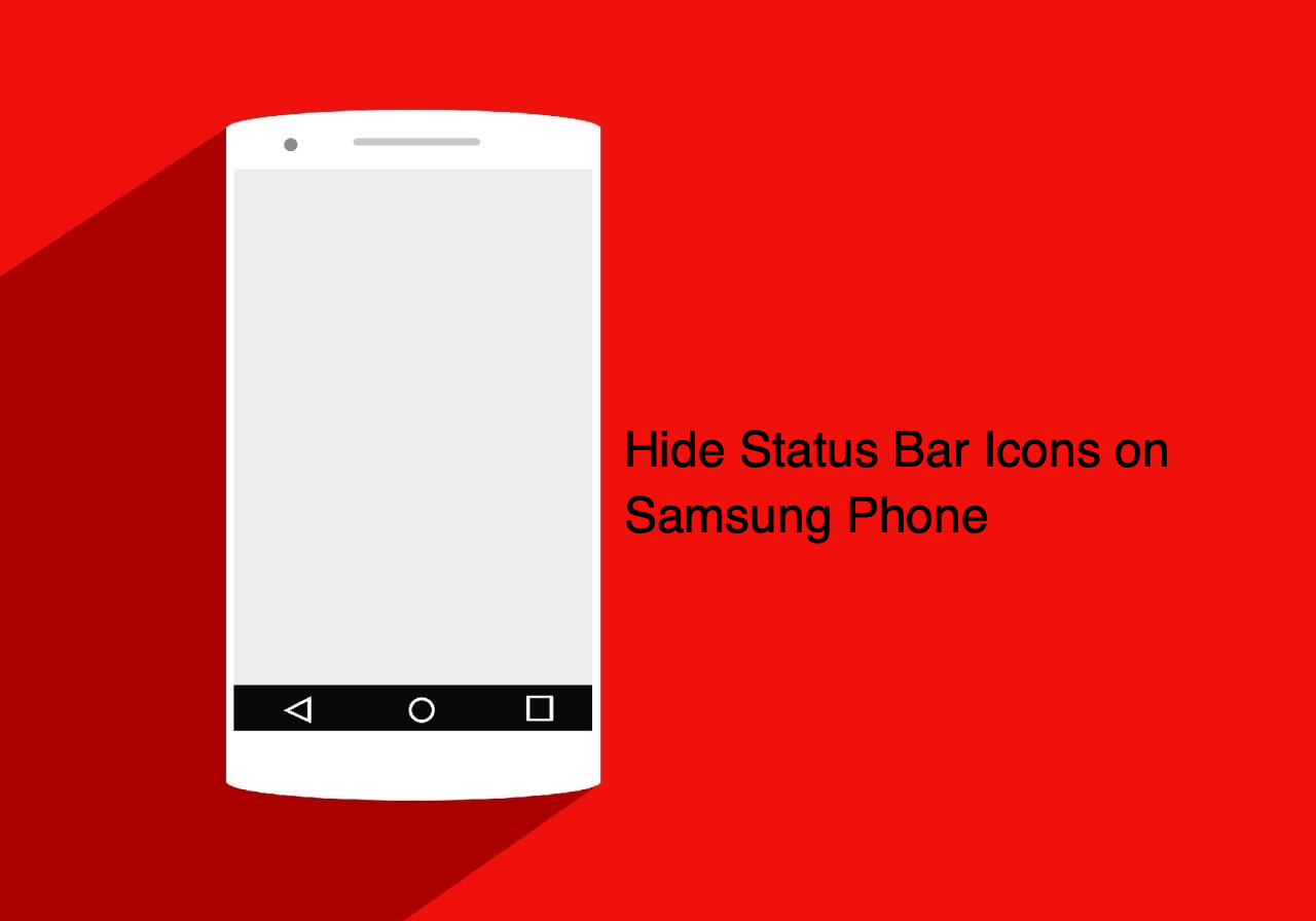 How to Hide Status Bar Icons on Samsung Phone 1