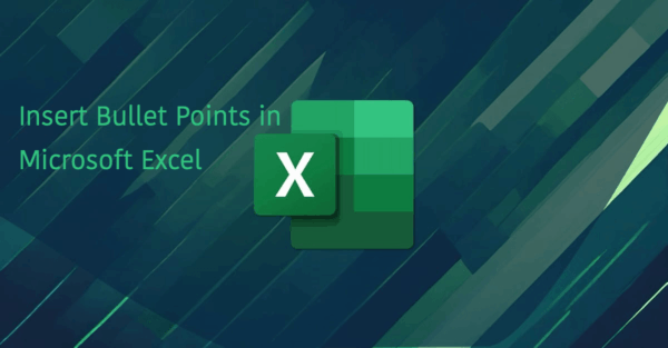 How to Insert Bullet Points in Microsoft Excel 2