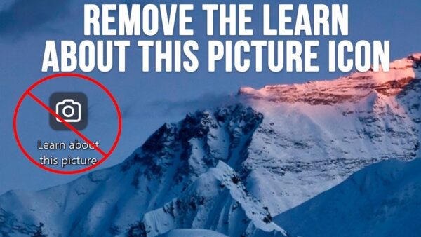 How to Remove the Spotlight Wallpaper Icon from Windows 11? 2