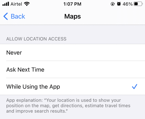 How to Fix Google Maps Showing Wrong GPS on iPhone? 6 location While using the app