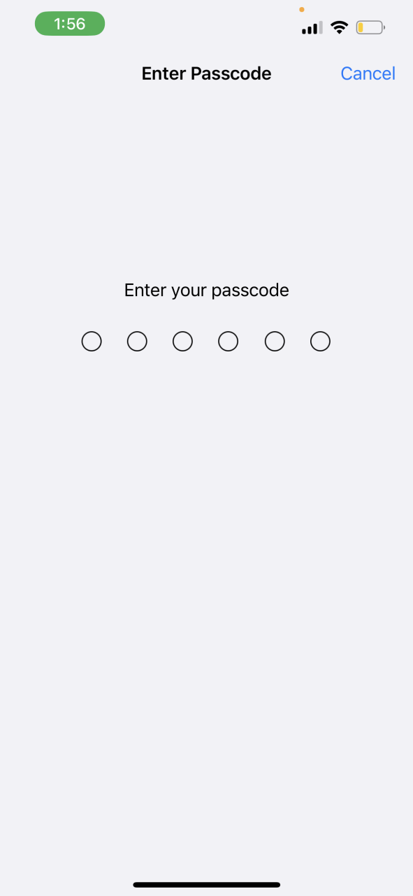 WhatsApp on your iPhone not working with face ID.