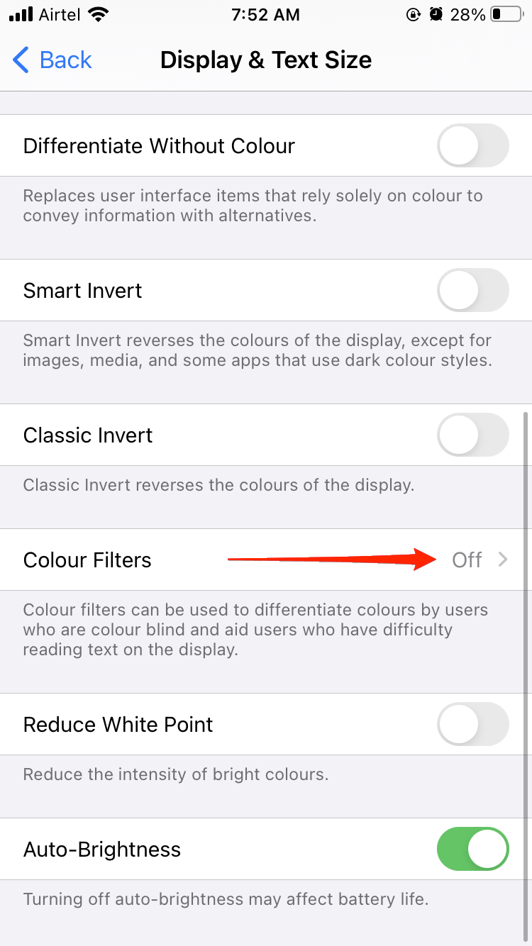 How to Fix iPhone Screen Turns Black and White? 3 disable color filters iphone