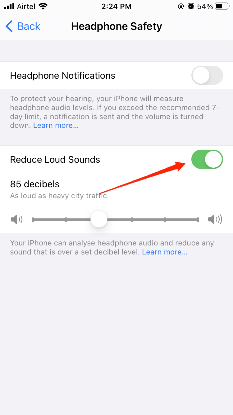 turn off headphone safety