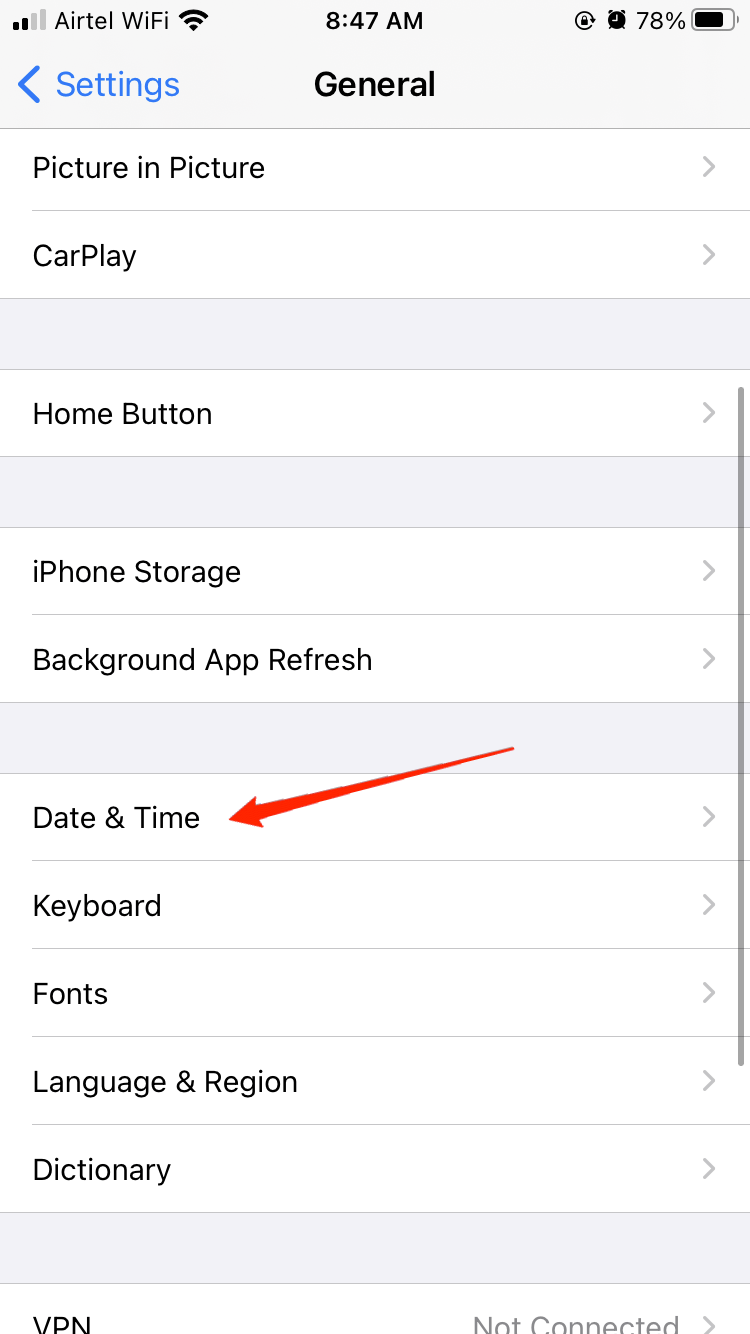 How to Fix Netflix Not Working on iPhone 3 date n time settings iphone