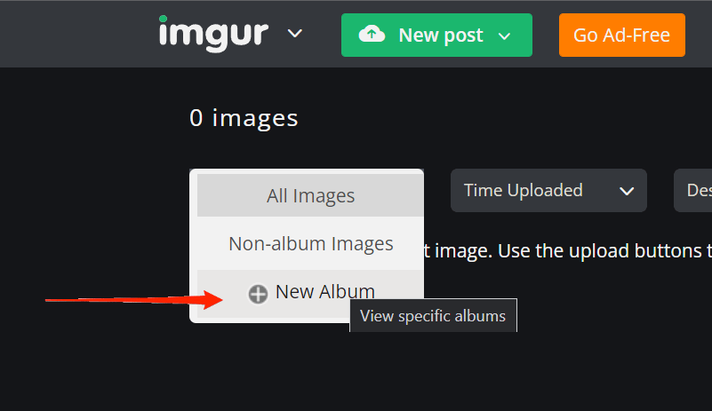 How to Create an Album on Imgur? 3 create new album in imgur