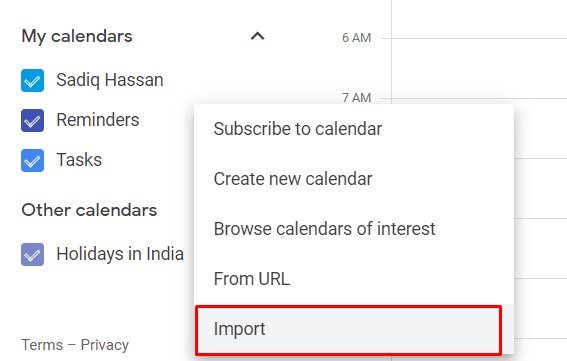 Import Data