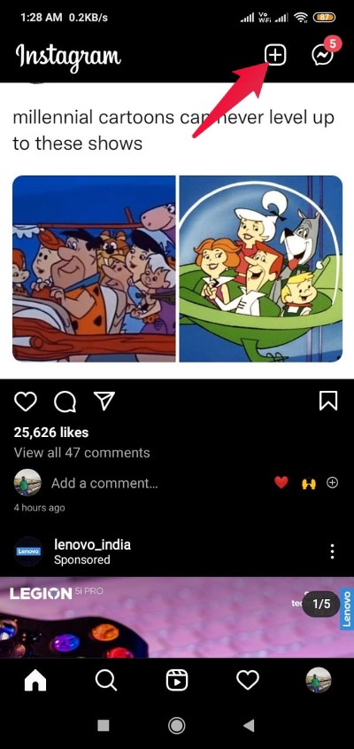 How to Set a Timer on Instagram for Clicking Photos? 4 Insta Home Page