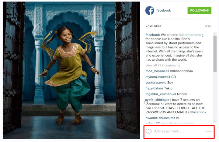 Login using Instagram website interface for photo and videos viewing 4 Instagram Web Like & Comment