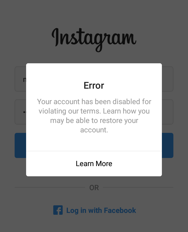 How to Fix an Instagram Account Disabled? 2 Instagram Account Disabled