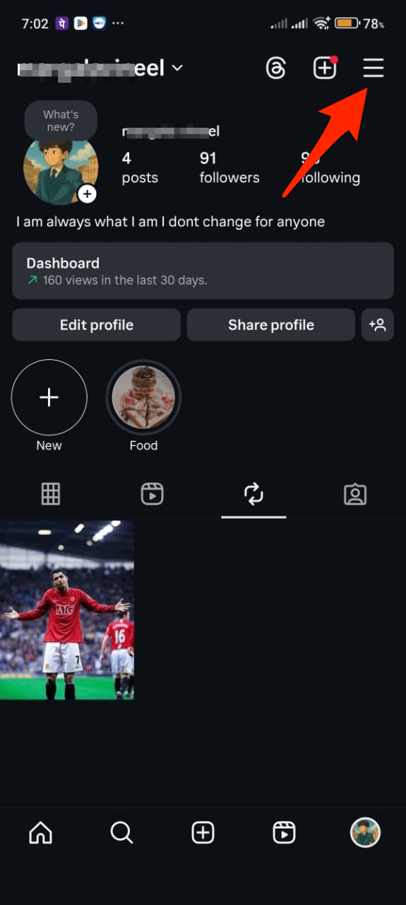Can you get Rid of Repost option in Instagram? 4 hamburger menu option