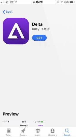 Install Delta Emulator on iPhone