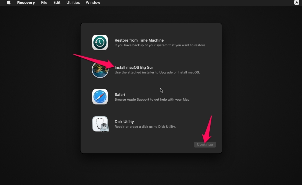 Install MacOS Big Sur
