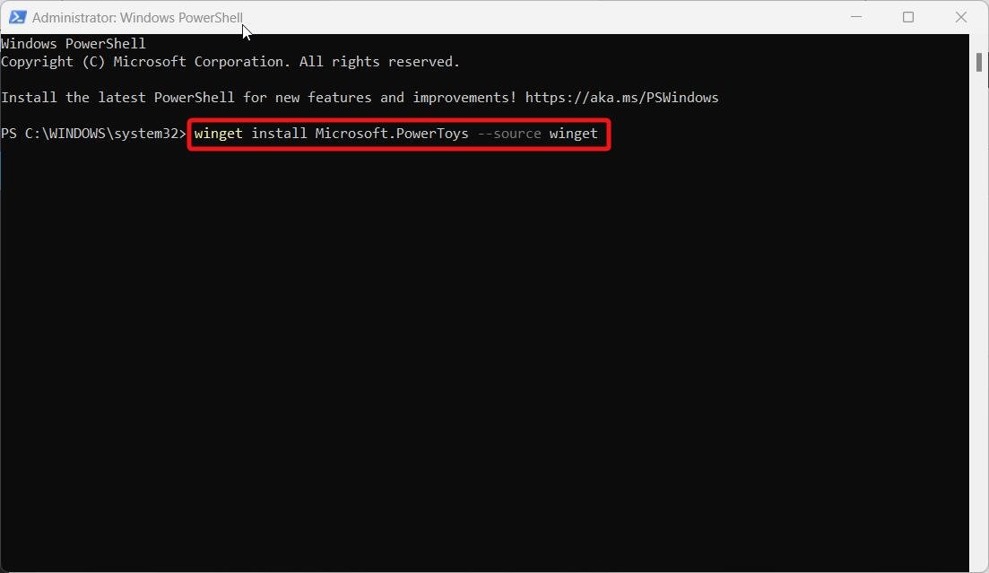 How to Install and Use PowerToys on Windows 11 9 Install PowerToys using Microsoft PowerShell