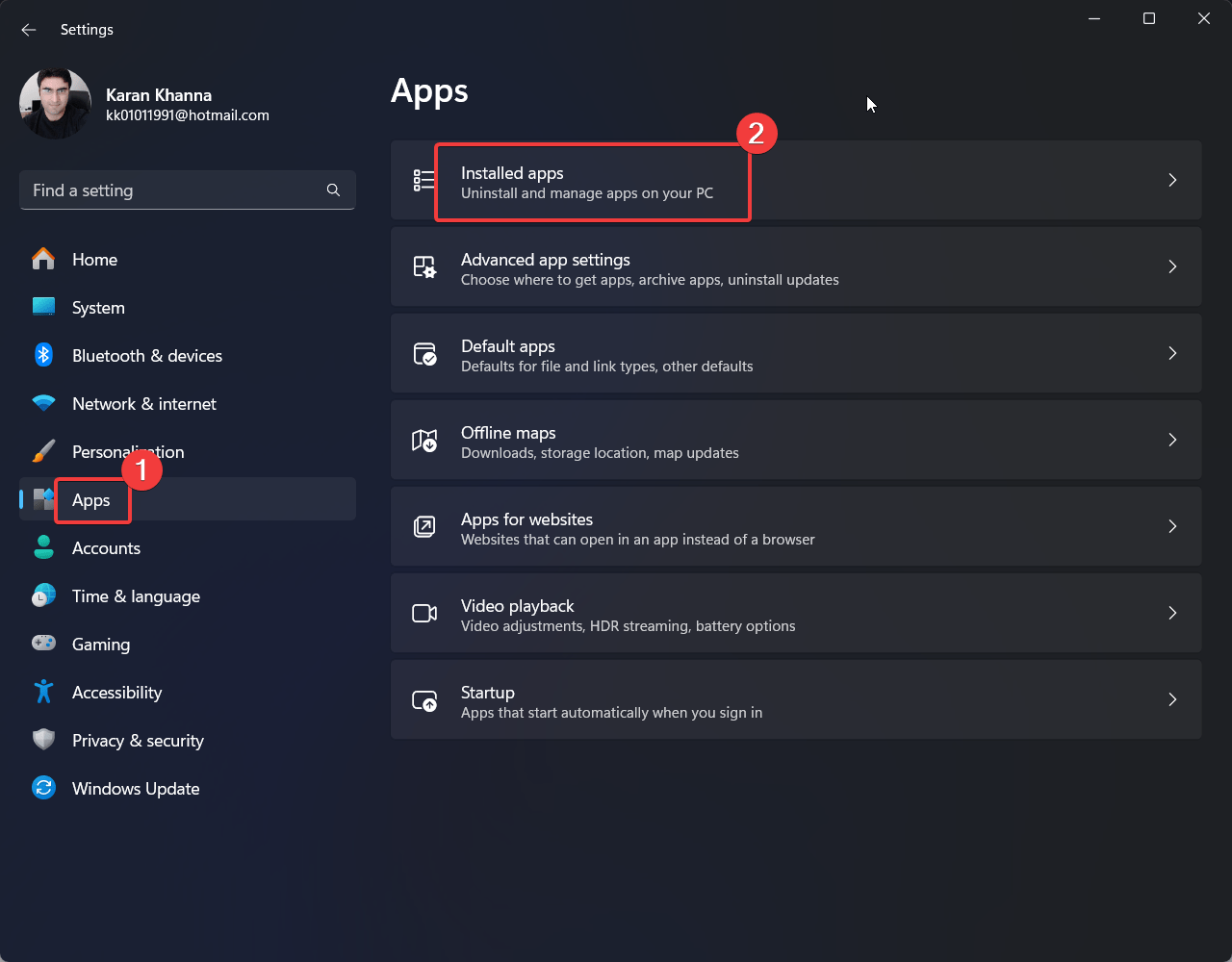 How to Fix if App Can't Run on your PC in Windows 11 9 Installed apps