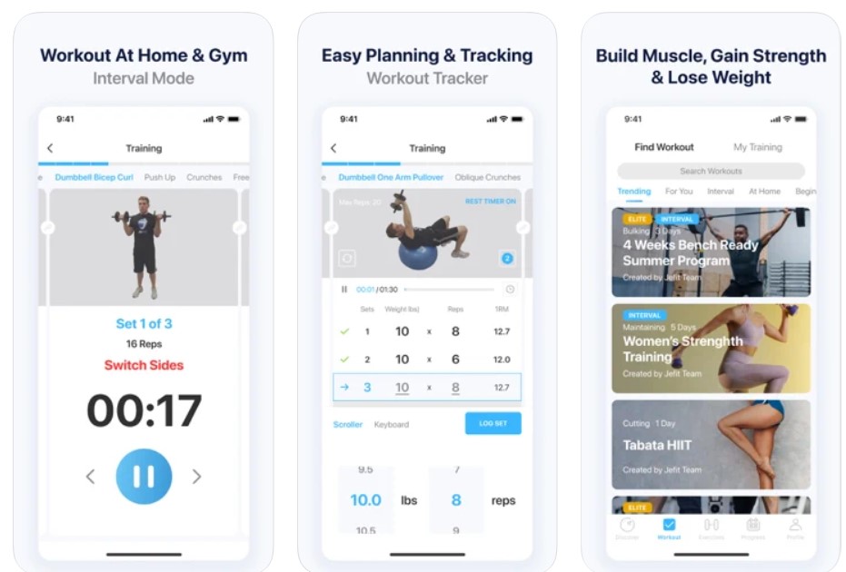 Top Best Exercise Apps for iPhone 9 JEFIT Workout Planner Gym Log