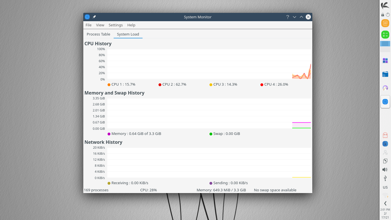 Best Linux Distributions for KDE Plasma 5 12 KaOS System Resources Stats